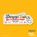 Peanuts® Waterproof Sticker - Snoopy's Pizza Billboard