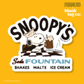 Peanuts® Waterproof Sticker - Snoopy's Soda Fountain