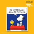 Peanuts® Waterproof Sticker - So You're Really Going To The Moon