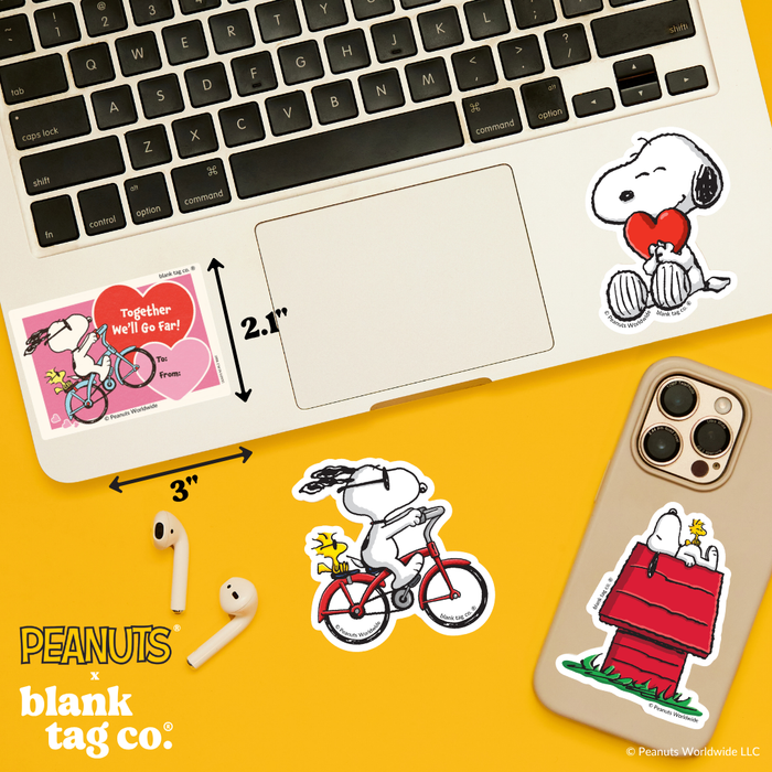 Peanuts® Waterproof Sticker - Together We'll Go Far