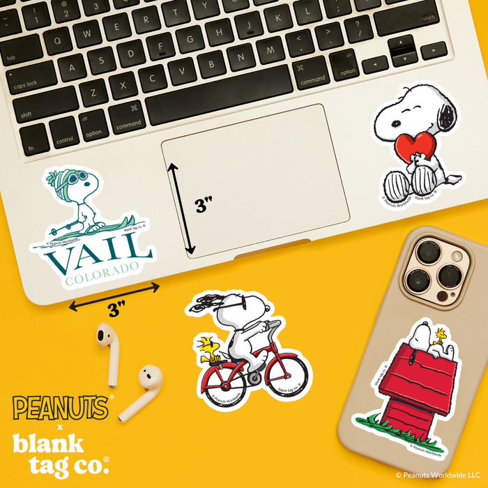 Peanuts® Waterproof Sticker - Vail Colorado