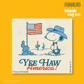 Peanuts® Waterproof Sticker - Yee Haw America!