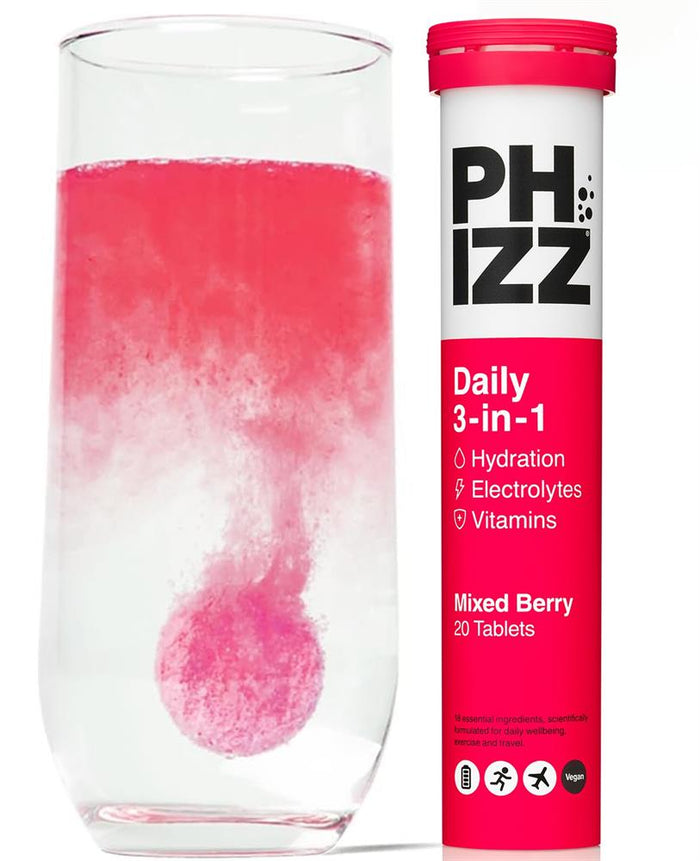 3in1 Hydration Electrolytes Vitamins - Mixed Berry - 20 Tabs