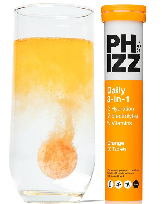 3in1 Hydration Electrolytes Vitamins - Orange - 20 Tabs