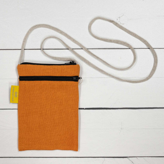hemp shoulder pouch