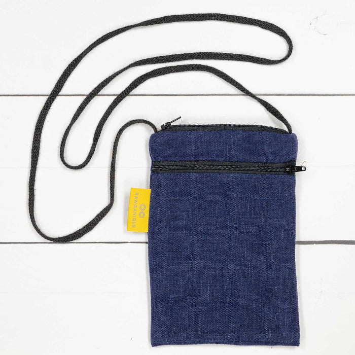hemp zippered pouch