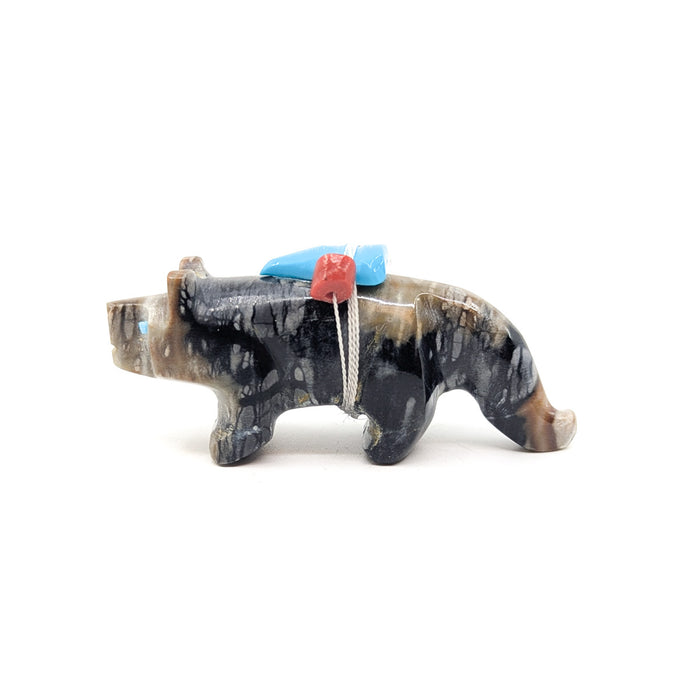 Picasso Marble Lion with Turquoise and Shell Bundle