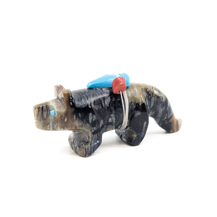 Picasso Marble Lion with Turquoise and Shell Bundle