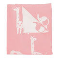 Piccolo Bambino Jacquard Reversible Blanket Pink