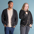 plastic-free 100% organic cotton cardigan sweater