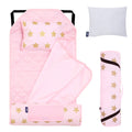 Pink and Gold Stars Modern Nap Mat