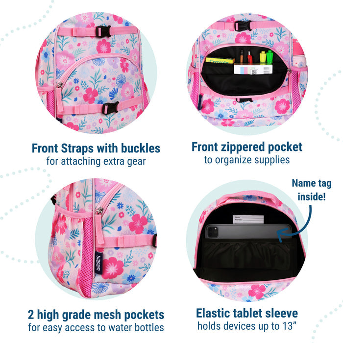 Pink Floral Bloom ECO Backpack