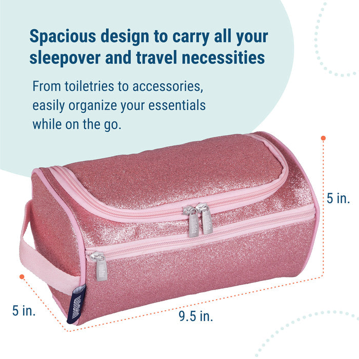 Pink Glitter Toiletry Bag