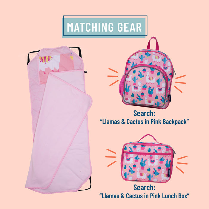 Pink Llamas & Cactus Modern Nap Mat