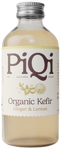 PiQi Organic Fermented Water Kefir Ginger & Lemon 240ml