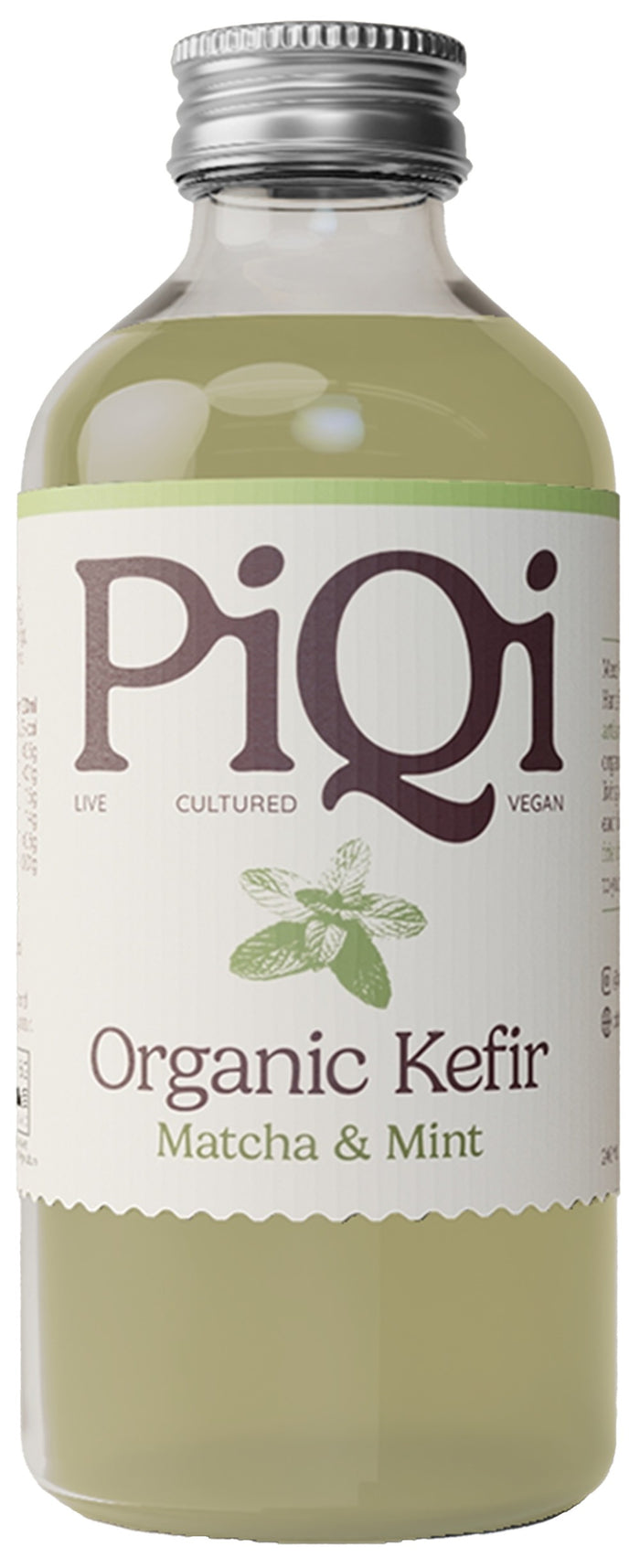 PiQi Organic Matcha Mint Kefir - Fermented 240ml