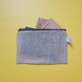 100% hemp zippered bag