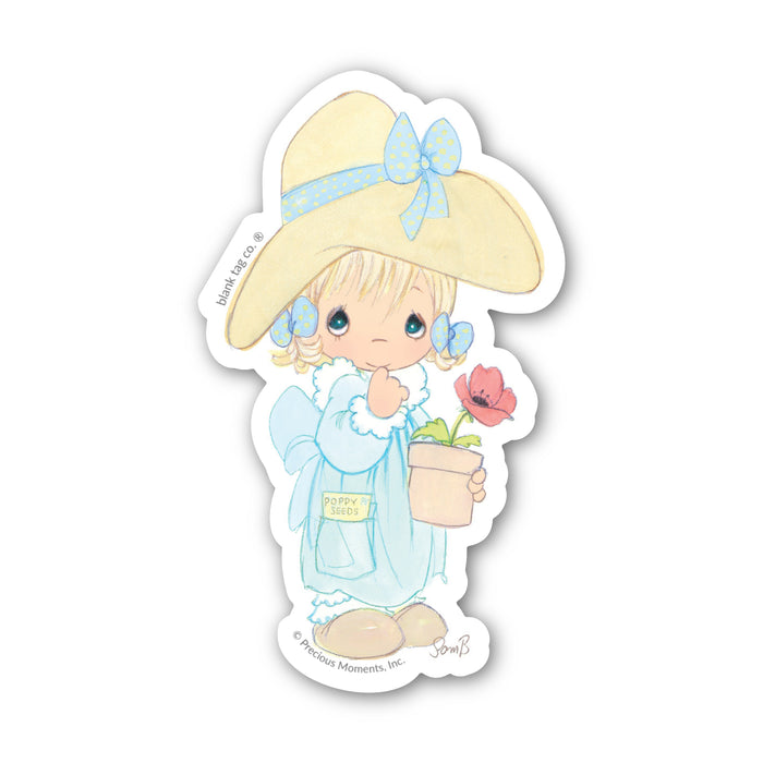 Precious Moments® Poppy Flower Kid Sticker