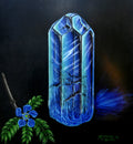 Print of a Painting of an Aquamarine Crystal
