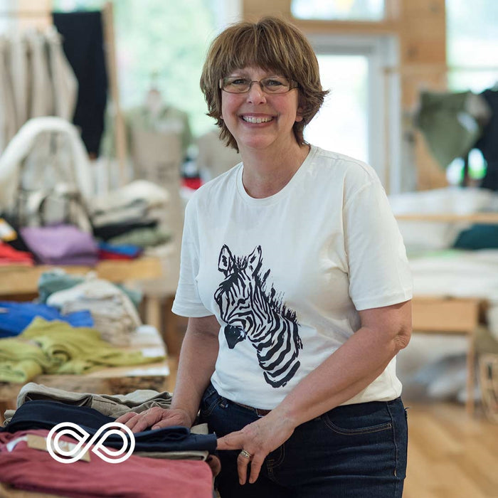 organic cotton t-shirt zebra design