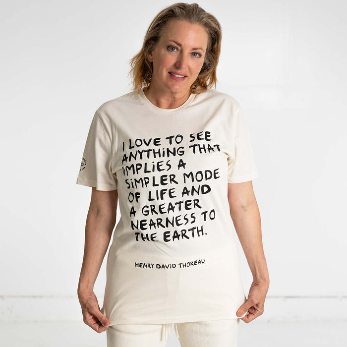 PUREVALLEY 100% Organic Prima Cotton T-Shirt (Unisex) - Thoreau