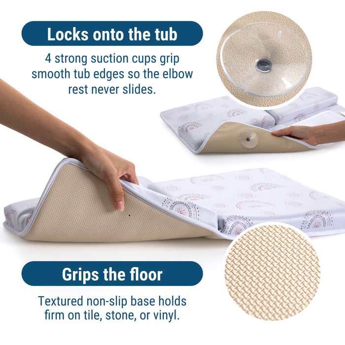 Rainbow Bath Kneeler & Elbow Rest Set