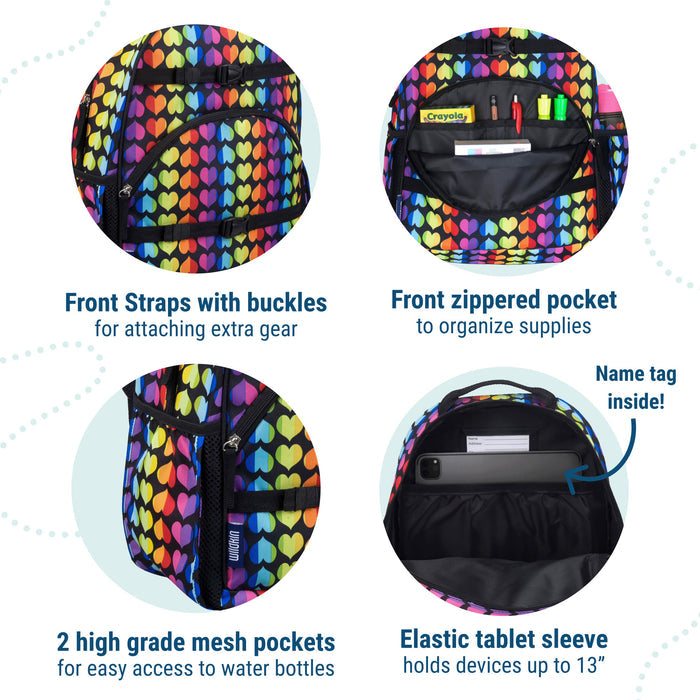 Rainbow Hearts ECO Backpack