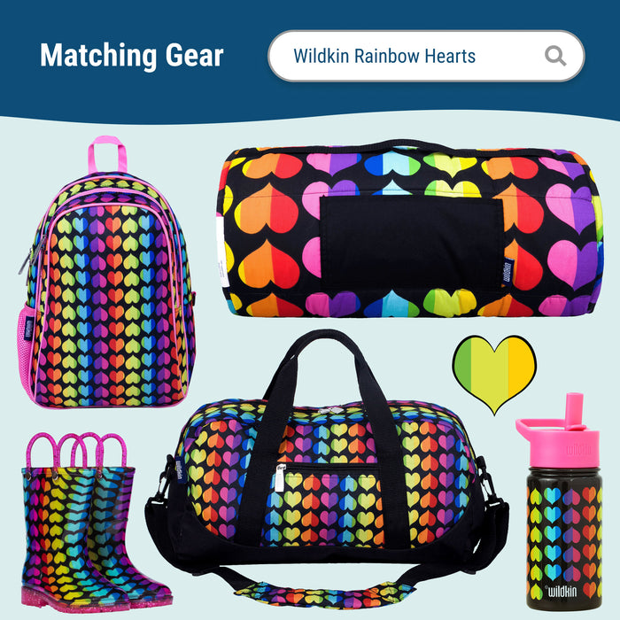 Rainbow Hearts Nested Snack Containers
