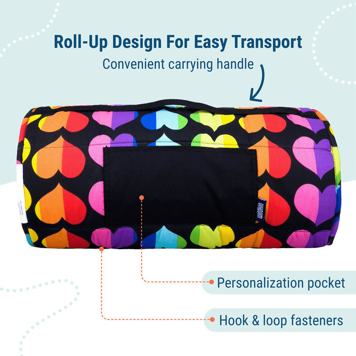 Rainbow Hearts Original Nap Mat