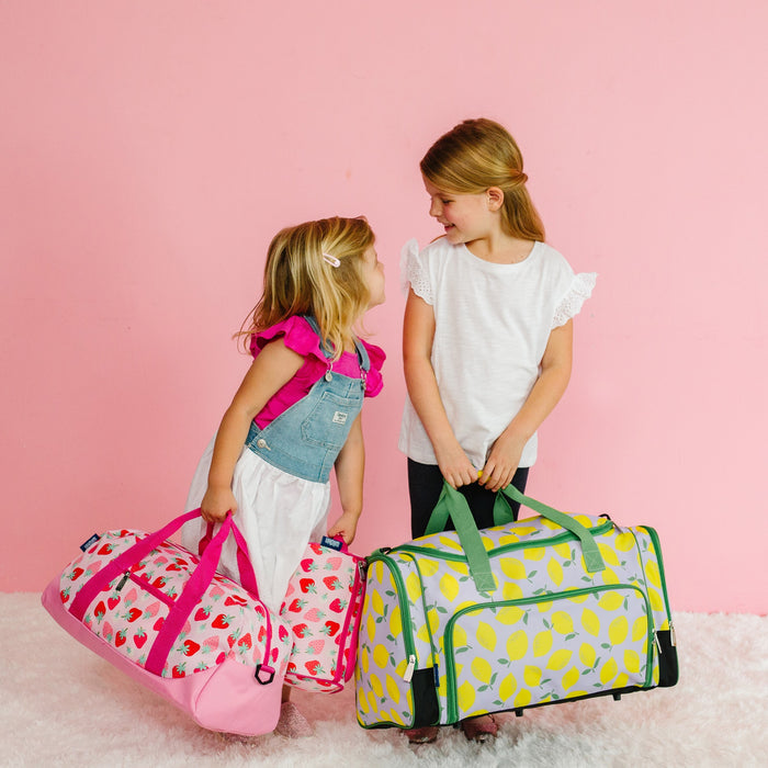 Rainbow Hearts Weekender Duffel Bag