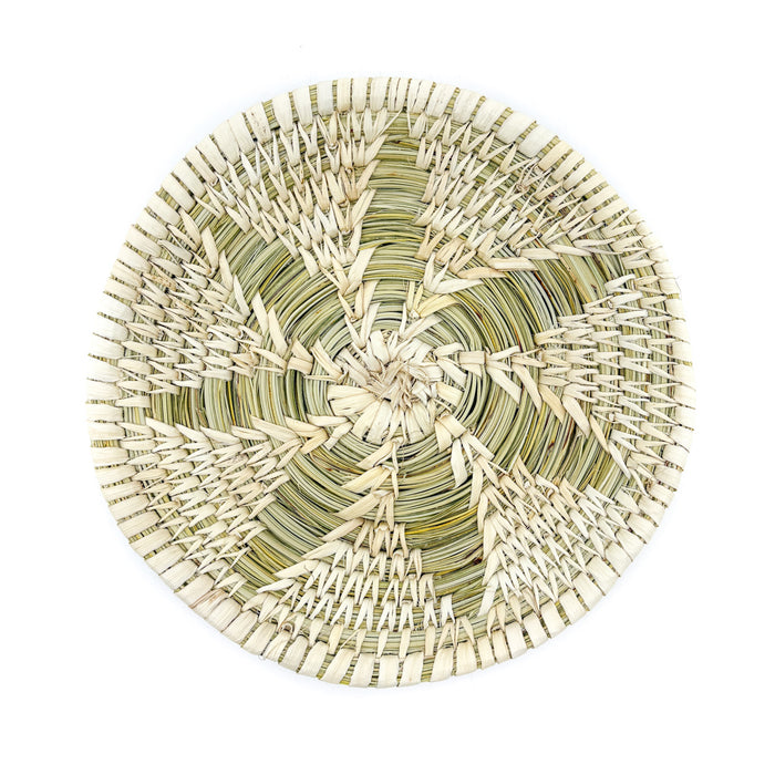 Round Open Stitch Basket with Star Pattern