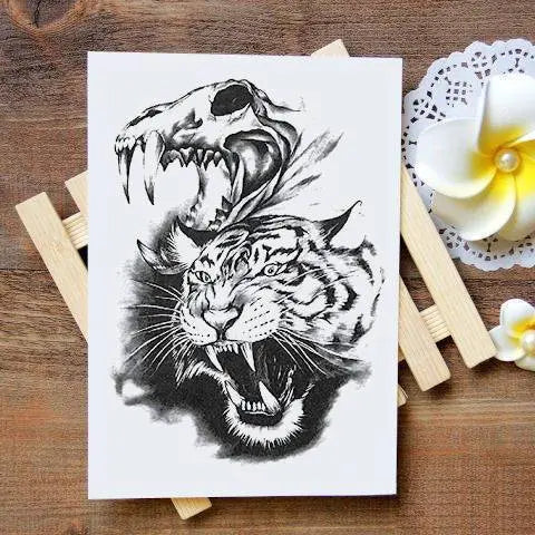 SABER TOOTH TIGER SKULL TATTOO Tiger-Universe