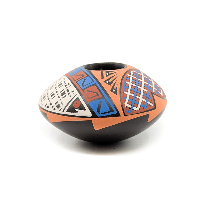 Seed Pot with Geometric Fish