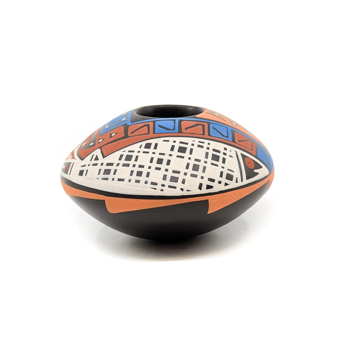 Seed Pot with Geometric Fish