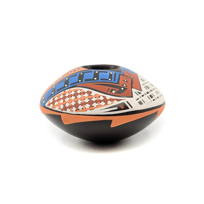 Seed Pot with Geometric Fish