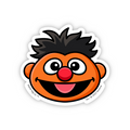 Sesame Street® Ernie Face Waterproof Sticker