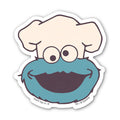 Sesame Street® Waterproof Sticker - Chef Cookie Monster Face