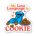 Sesame Street® Waterproof Sticker - My Love Language Is Cookie