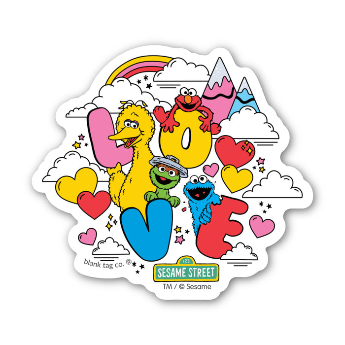 Sesame Street® Waterproof Sticker - Sesame Street Love