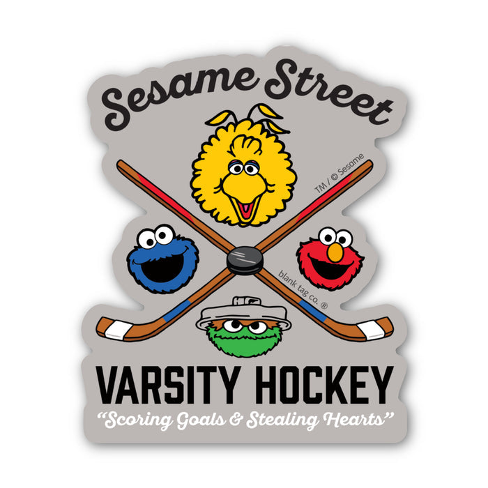 Sesame Street® Waterproof Sticker - Sesame Street Varsity Hockey