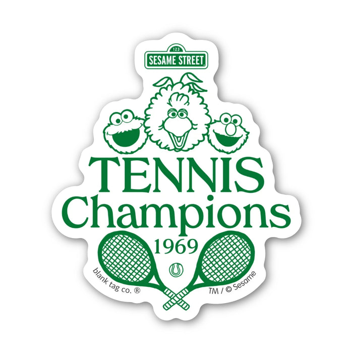 Sesame Street® Waterproof Sticker - Tennis Champions
