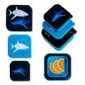 Sharks Nested Snack Containers