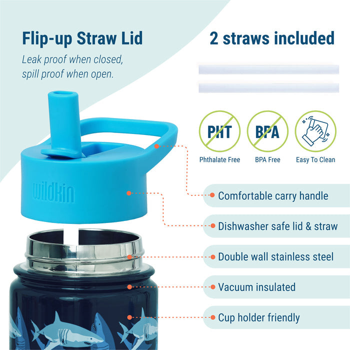 Sharks Steel Water Bottle