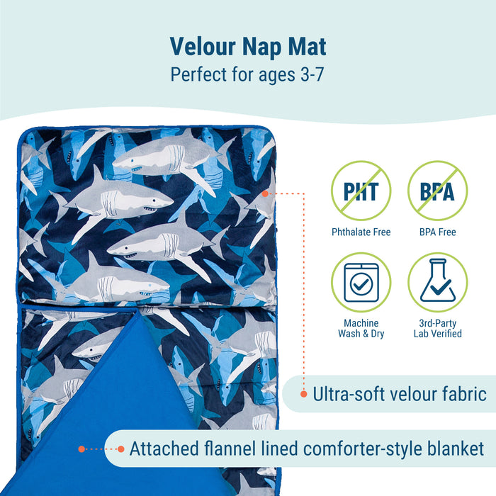 Sharks Velour Nap Mat