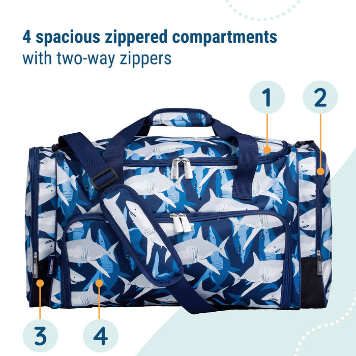 Sharks Weekender Duffel Bag