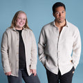 plastic-free organic linen shirt