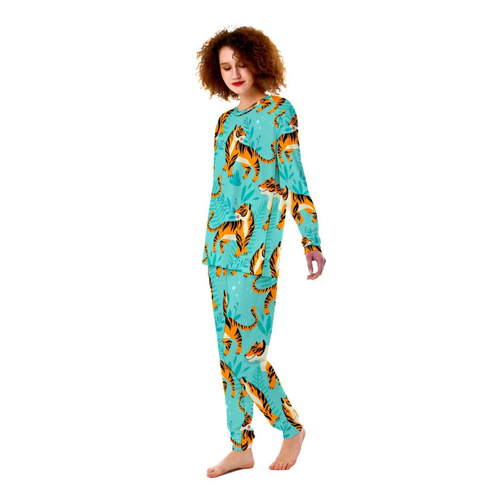 Skyblue Women's Tiger Pajamas Tiger-Universe