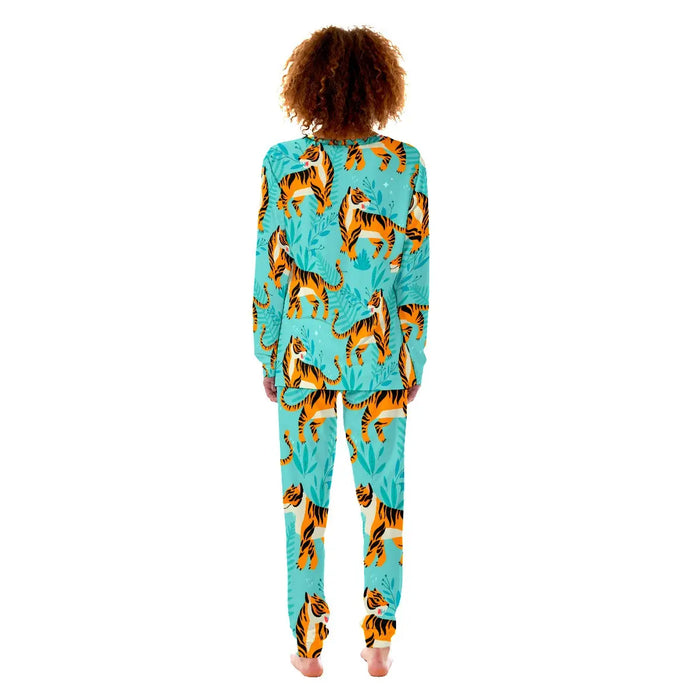 Skyblue Women's Tiger Pajamas Tiger-Universe