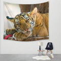 SLEEPING TIGER WALL TAPESTRY Tiger-Universe