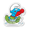 Smurfs® Waterproof Sticker - Boxing Smurf
